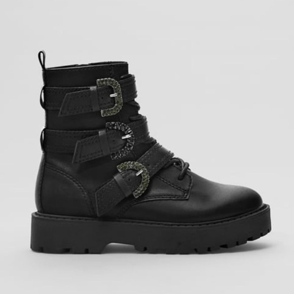 Zara Other - Zara Black Kids Jewel Boots Size 34